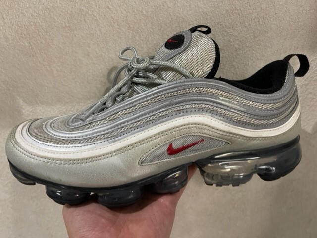 US10.5 28.5cm NIKE AIR VAPORMAX 97 シルバー ナイキ ヴェイパーマックス97 95 air max97 エアマックス97 AJ7191-002_画像1