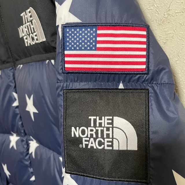 サイズS新品■海外限定 THE NORTH FACE スター ヌプシジャケット 星柄 星条旗 M IC NUPTSE JACKET/ダウンジャケット ノースフェイス メンズ_画像6