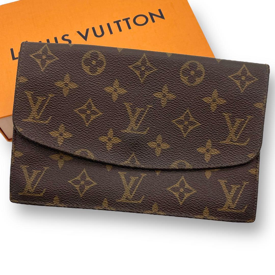 LOUIS VUITTON ルイヴィトン ポシェット ラバ 20 クラッチバッグ モノグラム ブラウン 茶 セカンドバッグ ポーチ 小物入れ 鞄