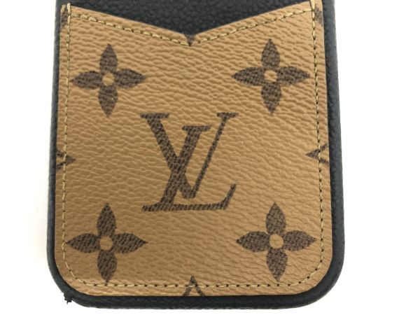 送料無料 LOUIS VUITTON ルイヴィトン モノグラム リバース iphone バンパー 15 PRO 現行品 LVロゴ ブラウン スマホケース M82889_画像3