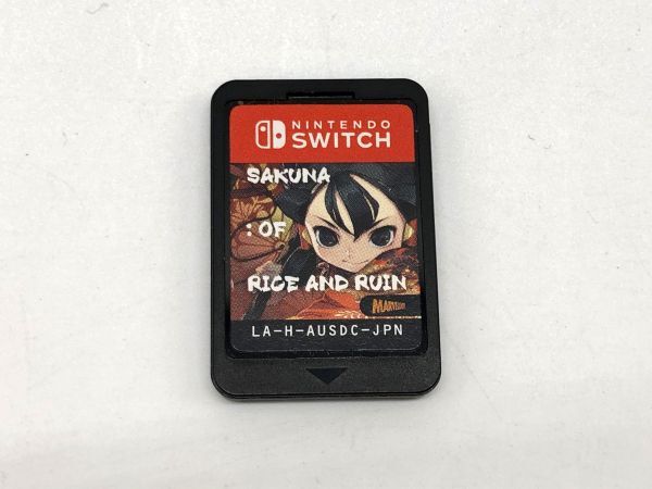 １円～【Switch】Sakuna of Rice and Ruin 天穂のサクナヒメ ゲームソフト ニンテンドースイッチ版 箱なし ソフトのみ マーベラス_画像1