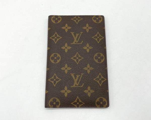 LOUIS VUITTON ルイヴィトン モノグラム 札入れ 二つ折り 長財布 ウォレット カード入れ パスケース 手帳カバー_画像1