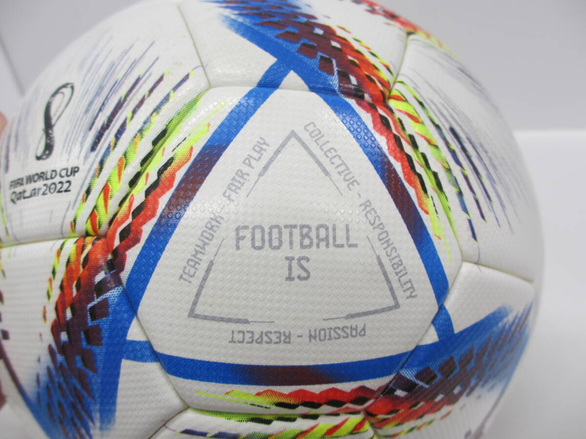 スポーツ祭 アディダス カタールワールドカップ 2022 サッカーボール 保管品 サイズ4号 adidas_画像3