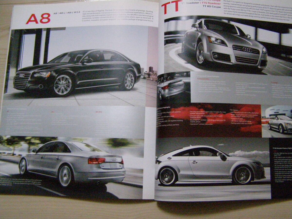 2012 AUDI USA 総合カタログ　A3 A4 A5 A6 A7 A8 TT R8 Q5 Q7_画像6