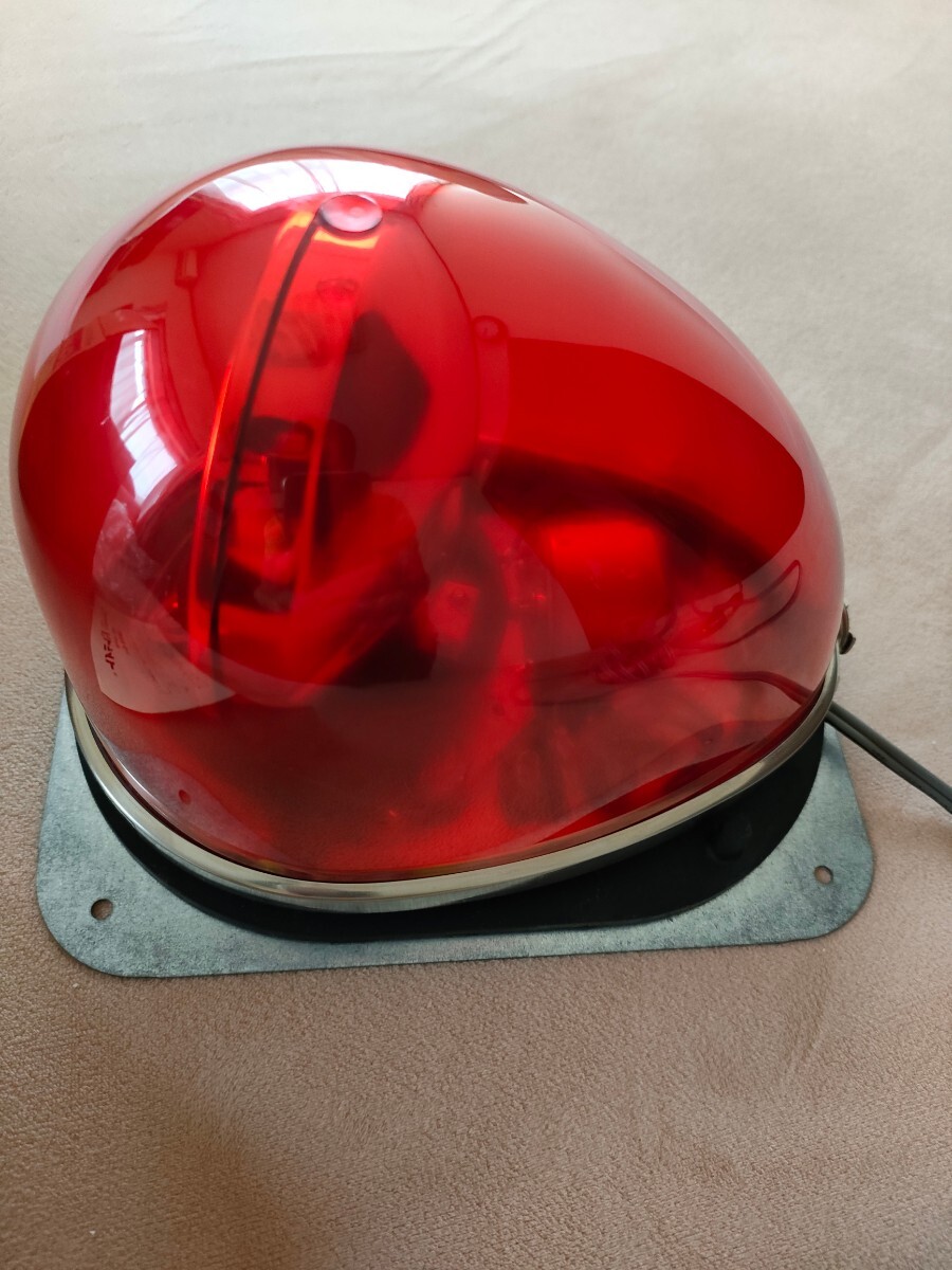 【未使用】PATLITEPATLITE パトライト 赤色回転灯SKFM-101G 底部ゴムマグネットタイプ  12V シガータイプ  の画像1