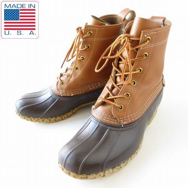 新着 USA製 L.L.Bean 6ホール ビーンブーツ 茶系 レディース23.5cm エルエルビーン ガムブーツ ビンテージ 靴 d143-32-0178ZT 女性用