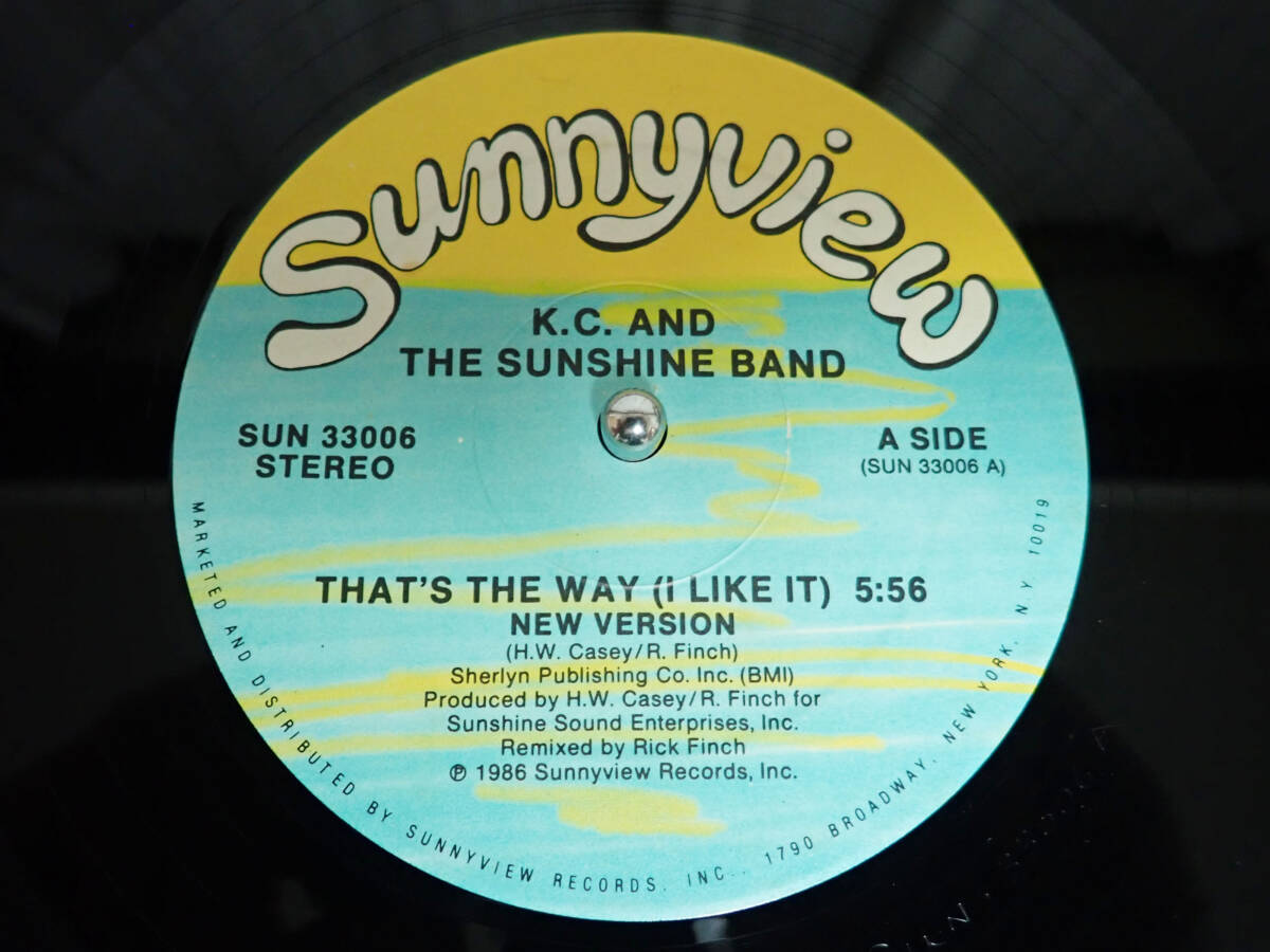 美盤 鉄板ダンクラ ★That's The Way (I Like It) (Original／New Version)｜K.C. And The Sunshine Band★ SUN 33006_画像5
