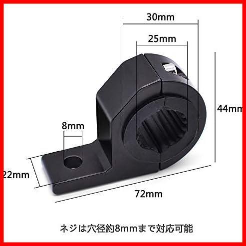 バイクステー ブラケット スタンド パイプ 挟み込み 固定器具 前照灯 作業灯 補助灯 汎用 穴あけ不要 取付簡単 フォグランプステー_画像2