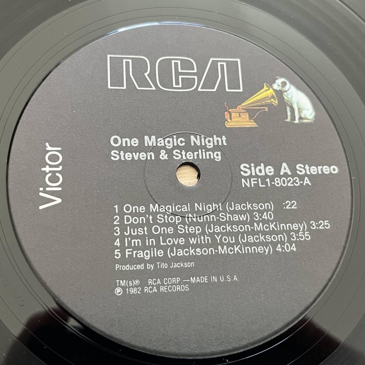 【US盤/Vinyl/12''/RCA Victor/NFL1-8023/82年盤/with ハイプステッカー,Shrink残】Steven & Sterling / One Magic Night //Soul,Boogie//_画像5