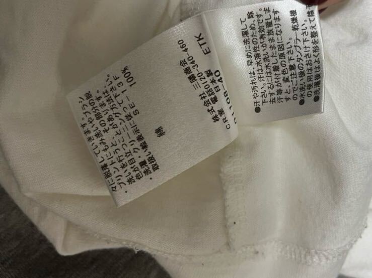 BURBERRY BLACKLABEL バーバリーブラックレーベル 　 ビッグロゴ 半袖 Tシャツ size:2 　ホワイト　白　三陽商会半袖Tシャツ _画像4