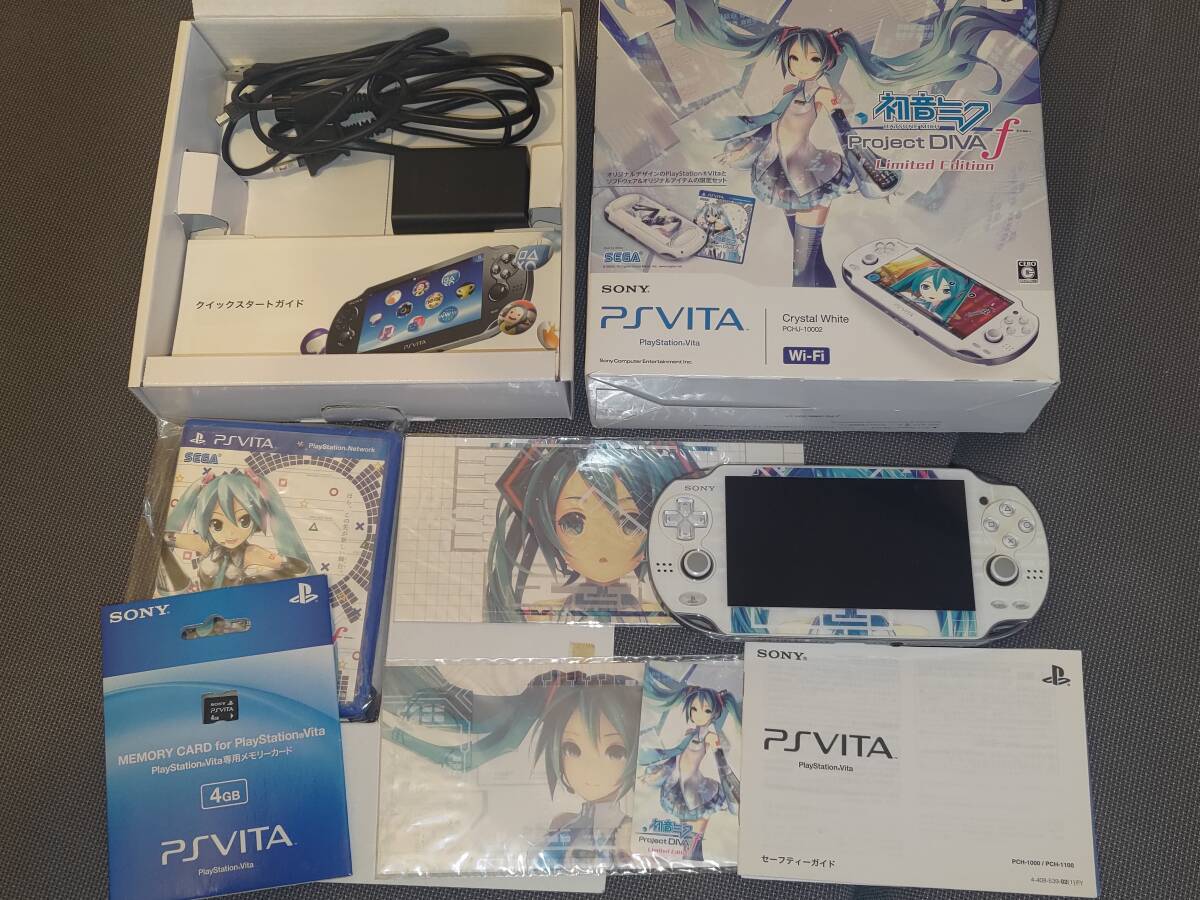 PSVITA PlayStation Vita 初音ミク Limited Edition Wi‐Fiモデル PCHJ-1000 本体 リミテッドエディション 保護フィルム未使用 _画像1