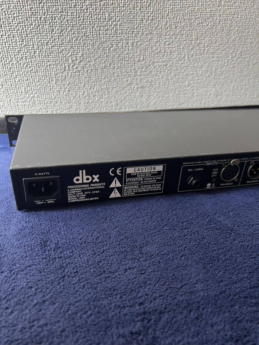 dbx 160A COMPRESSOR/LIMITER／1ch コンプレッサー/リミッター　通電OK_画像8