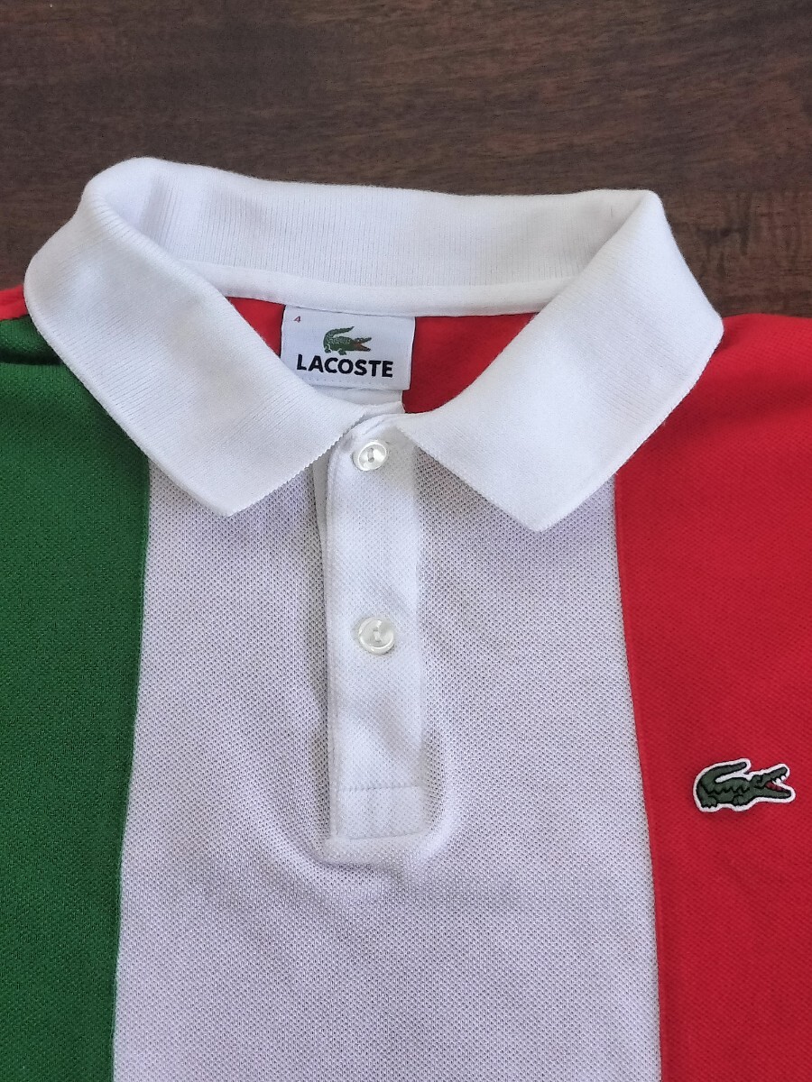 Lacoste polo shirt ラコステ ポロシャツ 4イタリアカラーの画像3