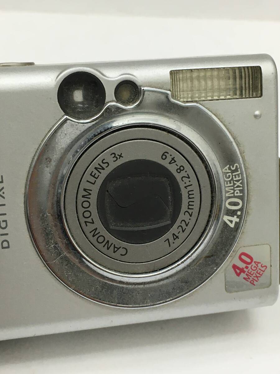 10752 Canon キャノン IXY DIGITAL 400 コンパクトデジタルカメラ 本体のみ 経年保管品 中古品 動作未確認_画像3