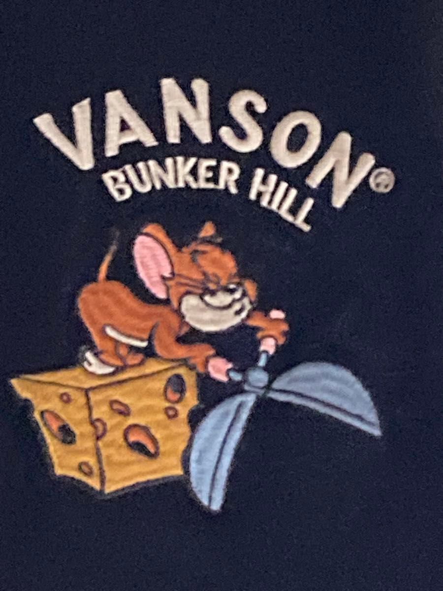 ［未使用］vanson トムとジェリー　Tom &Jerry  刺繍　半袖Tシャツ　XL  メンズ