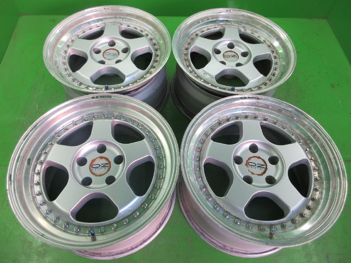 希少!深リム!PCD114.3 OZ Racing ペガソ 9j/+24 ハブ約66㎜ 4本セット! 中古 旧車 ドリ車 GTR GT-R Rサイズ USDM JDM_画像1