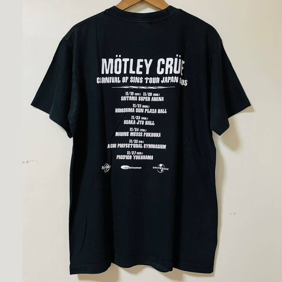 モトリー・クルー古着Tシャツ L カーニバルオブシンズツアーT バンドT ロックT ヘビメタ MOTLEY CRUE の画像2