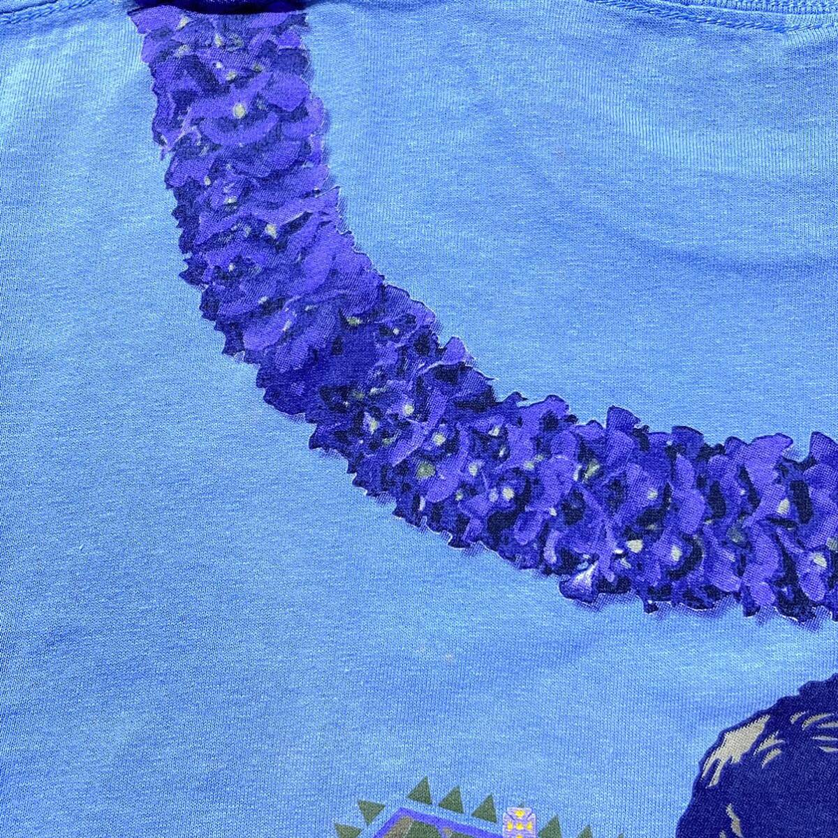 第47回メリーモナークフェスティバル 記念Tシャツ2010年 水色 Sサイズ フラダンス ハワイ カラカウア王_画像6