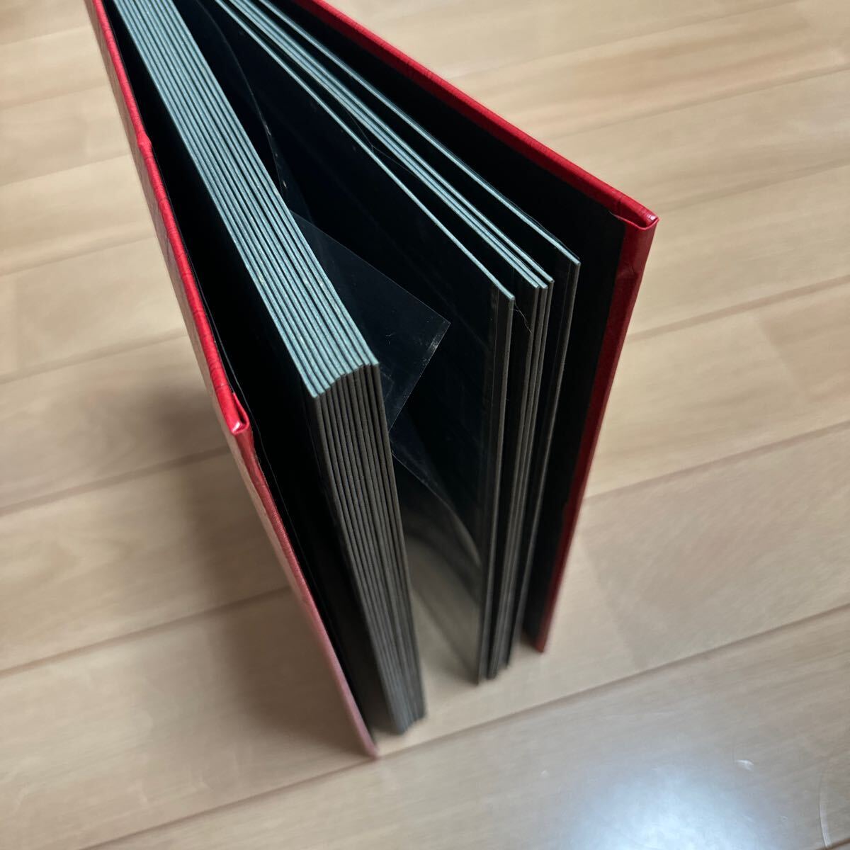  stock book stamp storage for album red 1 pcs. cardboard 16 sheets 32 page 9 step accessory none 