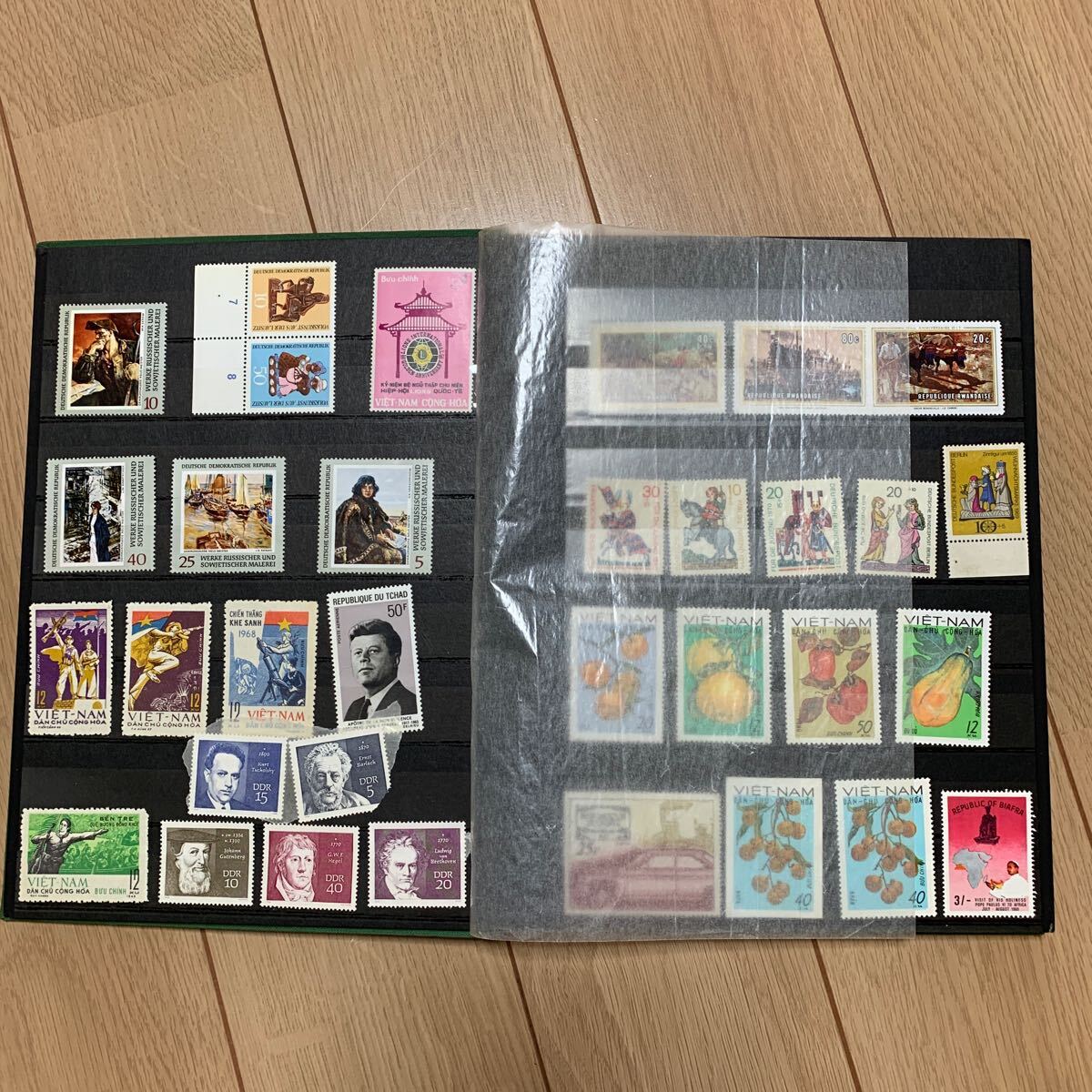  foreign stamp each country stamp various unused approximately 292 sheets summarize album attaching 