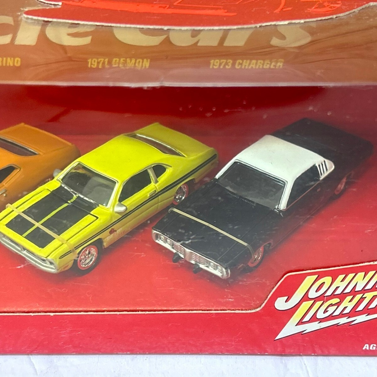 Y# нераспечатанный JOHNNY LIGHTNING Johnny Lightning Muscle Cars 4car BOX миникар!
