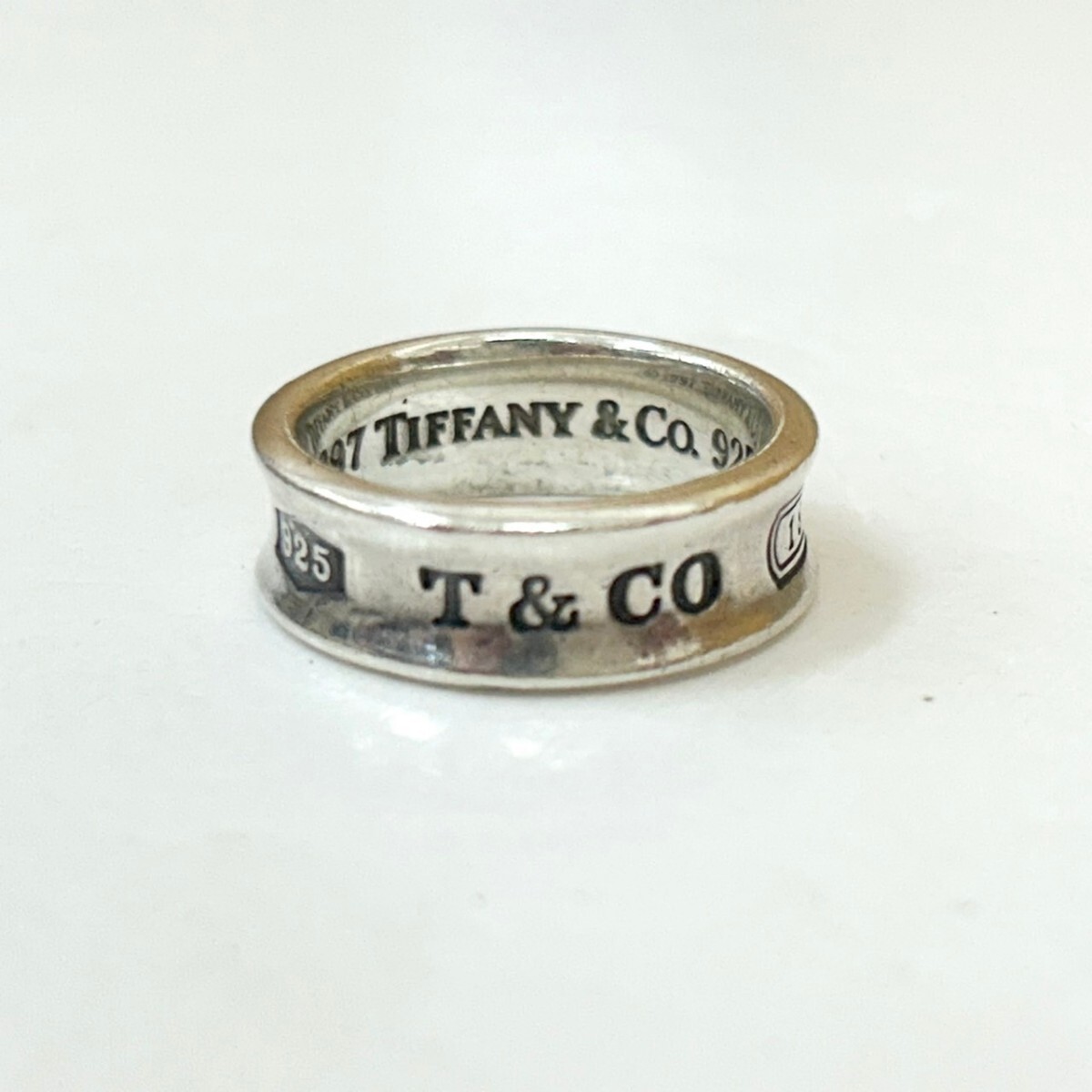 TIFFANY&Co ティファニー 1837/フック&アイ シルバー 925刻印 リング 指輪 2点！_画像2