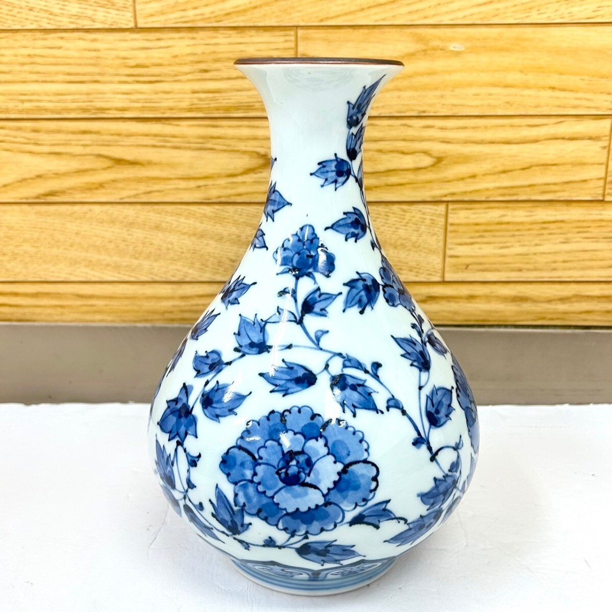 花瓶 六染付 花生 楠吉 Yahoo!オークション - たち吉 楠吉 六染付 花器 花生 花瓶 花入