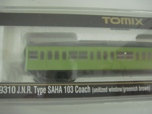TOMIX 9310 国鉄電車 サハ103形 ユニットサッシ ウグイス Nゲージ_画像2