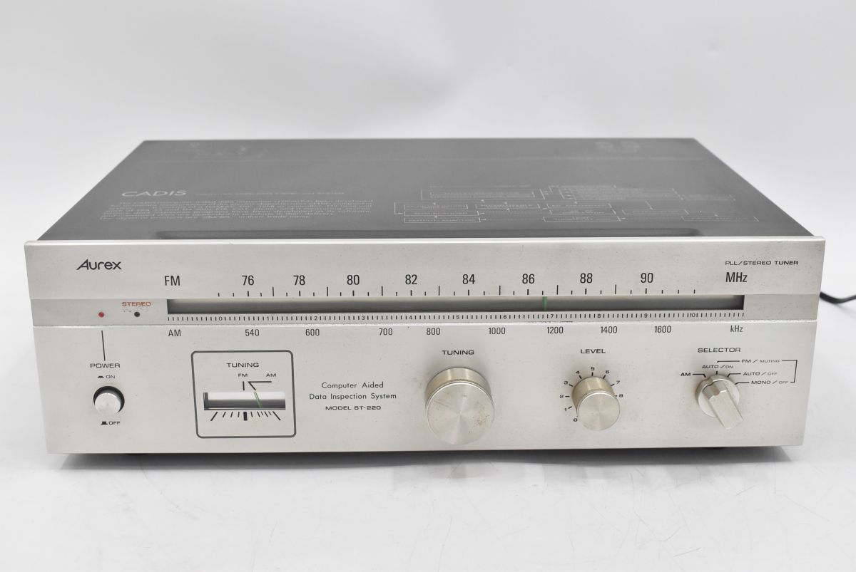 (782P 0502T1)1 jpy ~ Aurex Aurex ( Toshiba ) STEREO TUNER stereo tuner ST-220 radio tuner [ junk ]