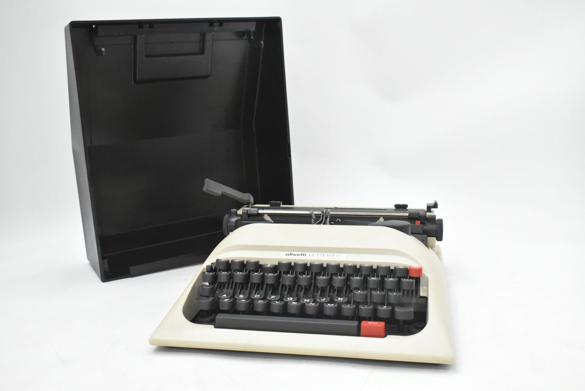 (797L 0514S12) 1 jpy ~ olivetti LETTERA12olibetire tera typewriter case attaching retro antique [ junk ]