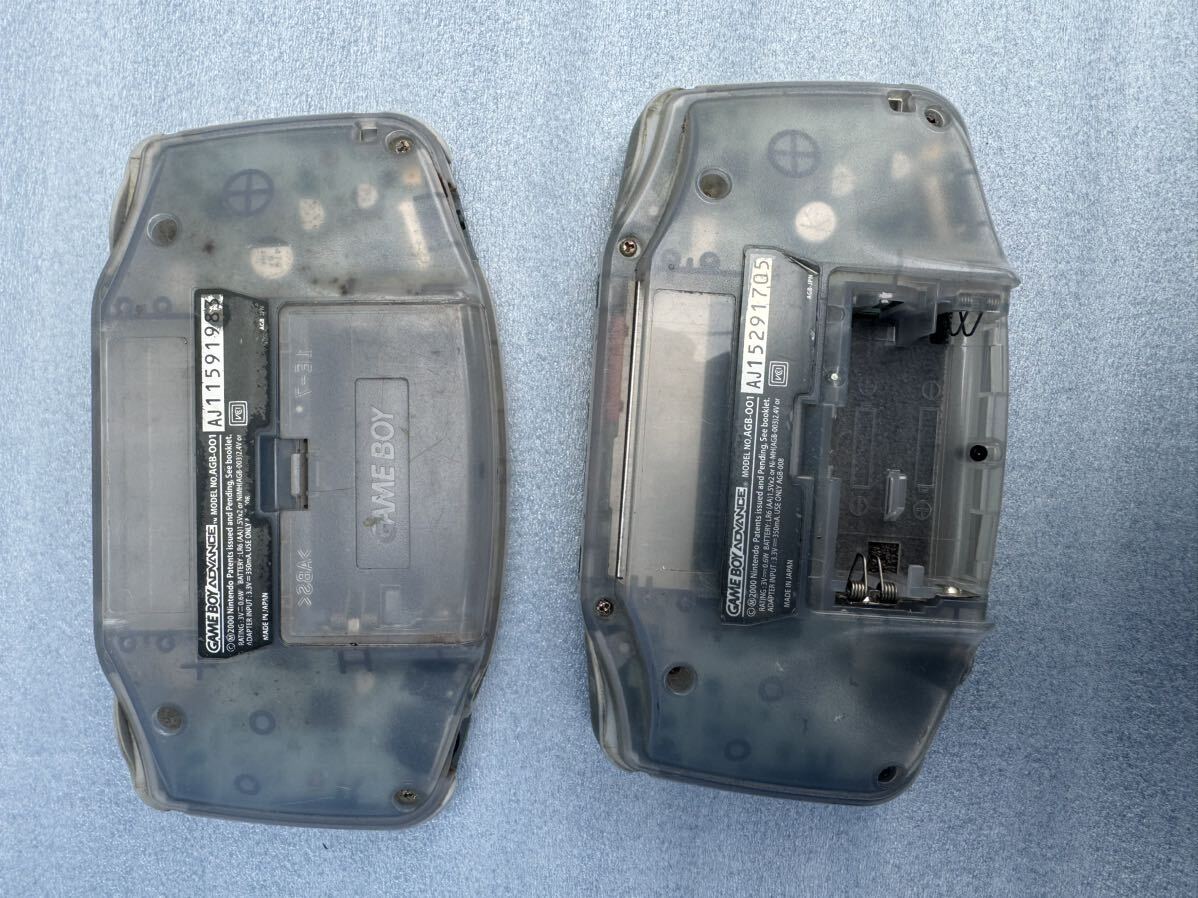  б/у товар nintendo GBA Game Boy Advance корпус прозрачный Mill ключ голубой AGB-001 /2 позиций комплект 