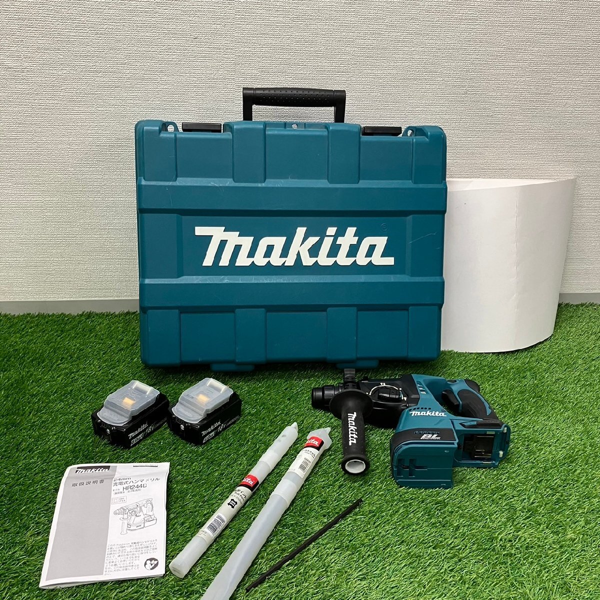 【中古品】『5-215』マキタ 18V 24mm充電式ハンマドリル 充電式ハンマドリル HR244DRGXの画像1