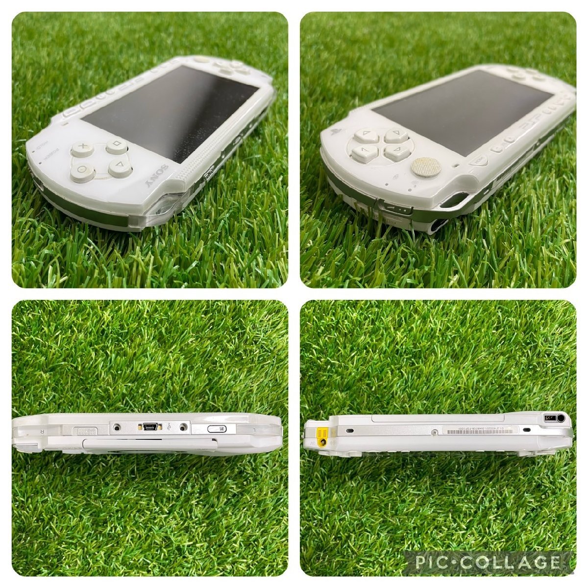 【現状品】『5-343』SONY PlayStation Portable PSP-1000 ホワイト本体×2 Winning Eleven9含むソフト6本まとめ_画像6