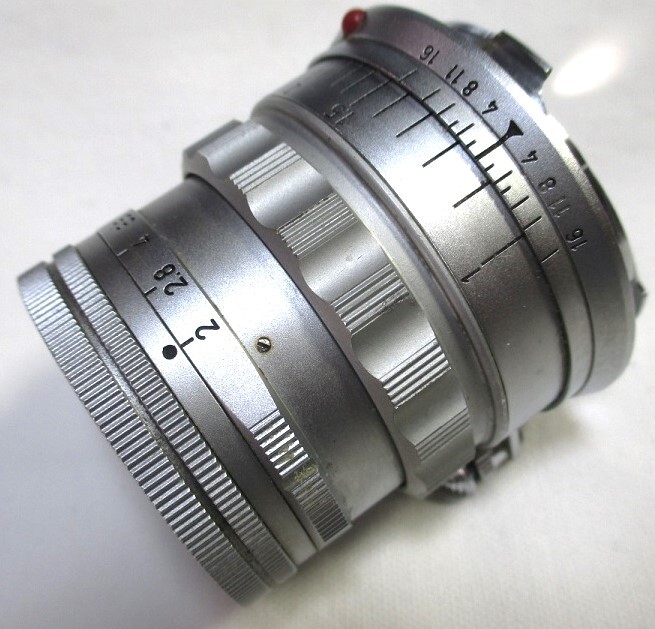 Leitz/Leica ライカ SUMMICRON/ズミクロン 50ミリ F2 固定鏡胴 Mマウント・ヘリコイド不動・現状品　フード等付属　です。_画像2
