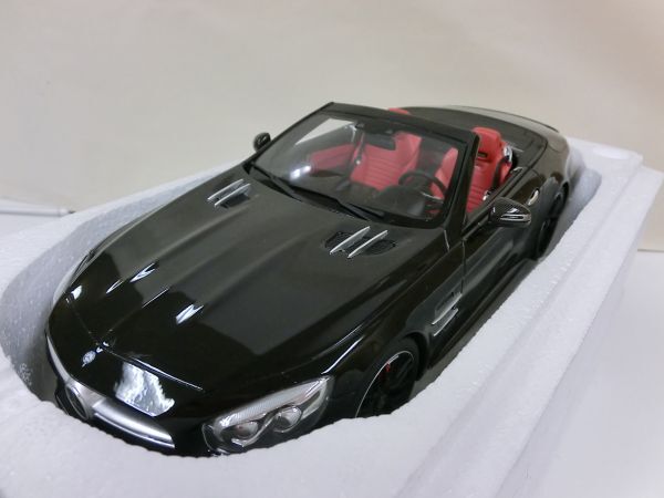 #i9【梱80】 KYOSHO 京商 GTS117 GT SPIRIT MODEL CAR COLLECTION メルセデス ベンツ AMG SL 63 ブラック 1/18 17500の画像5