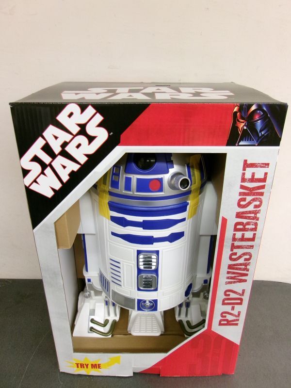 #s21【梱160】ハートアートコレクション スター・ウォーズ R2-D2 WASTEBASKET ゴミ箱の画像1