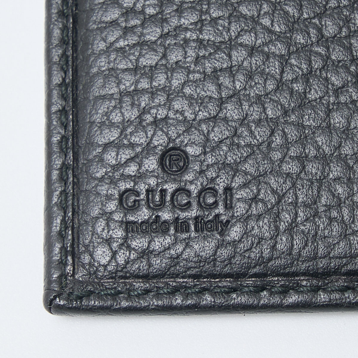 GUCCI グッチ GGマーモント 二つ折り財布 456122 コンパクト ミニ ウォレット レザー ブラック×ゴールド金具 ダブルG レディース メンズ_画像10