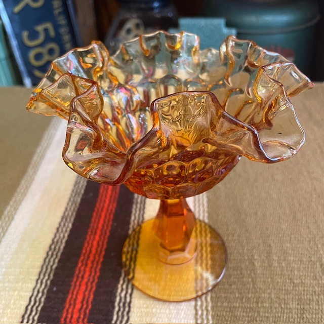 希少品 60's〜70's オールドフェントン Fenton アンバーガラス 希少品 60's〜70's オールドフェントン Fenton アンバーガラス