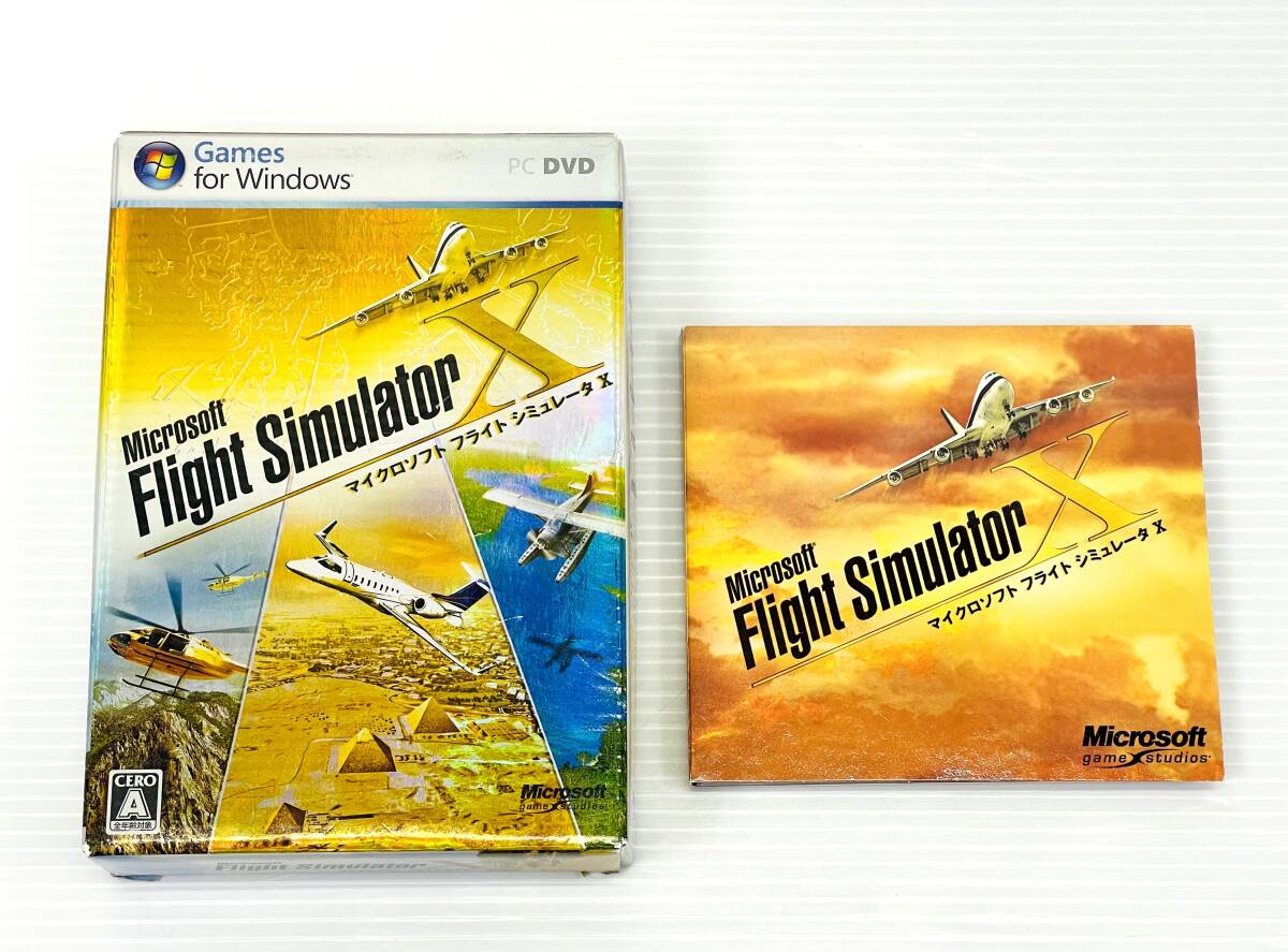 [Games for Windows]Microsoft Flight Simulator X PC DVD flight some stains . letter X
