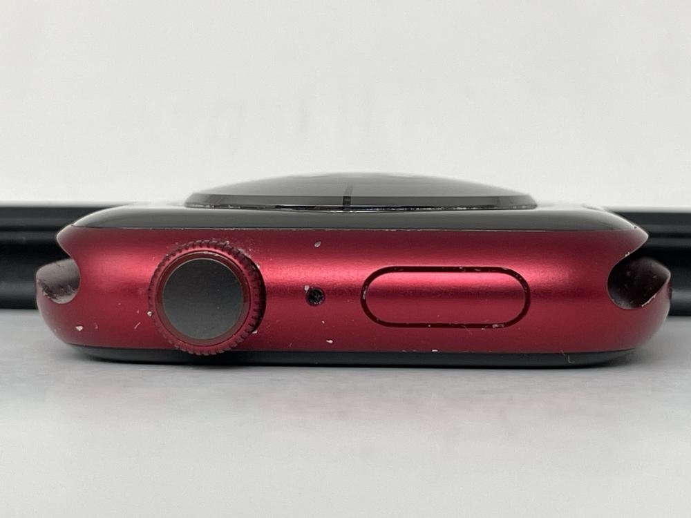 463【動作確認済】 Apple Watch Series7 GPS 45mm REDアルミニウムケース スポーツバンド MKN93J/A A2474 バッテリー96％の画像4