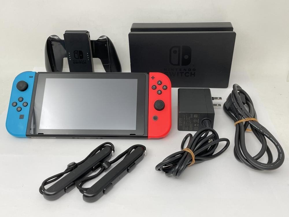 U204【動作確認済】 Nintendo Switch スイッチ バッテリー長持ちモデル MOD.HAC-001(-01) ネオンレッド ネオンブルー 本体