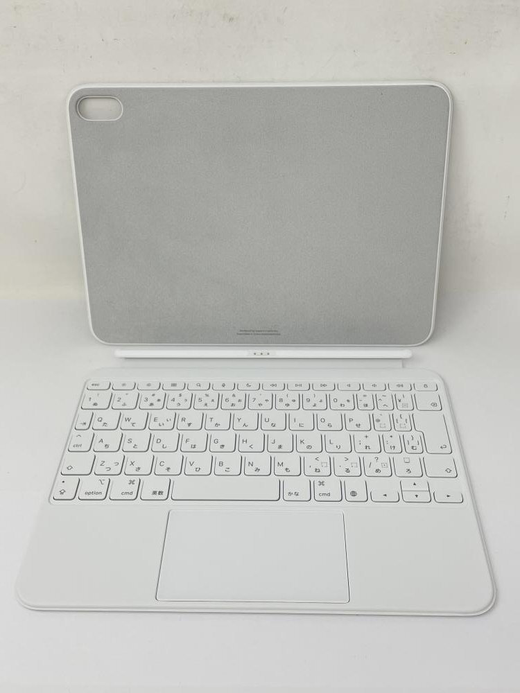 U244【動作確認済・保証有】 Apple iPad Magic Keyboard Folio A2695 キーボード 純正 ホワイト_画像1