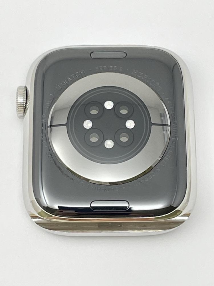 U282【超美品・保証有】 Apple Watch Series9 Herm?s エルメス 45mm　シルバーステンレススチールケース スポーツバンド バッテリー100％_画像3