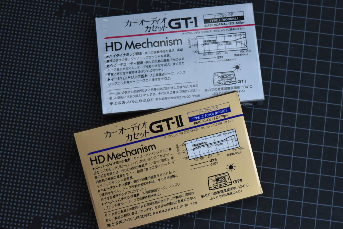  cassette tape [FUJI : *GT-Ⅱ46 ( Hi Posi )*GT-Ⅰ46 ( normal ) ~ ] each 1 volume total 2 volume ( unused * unopened )