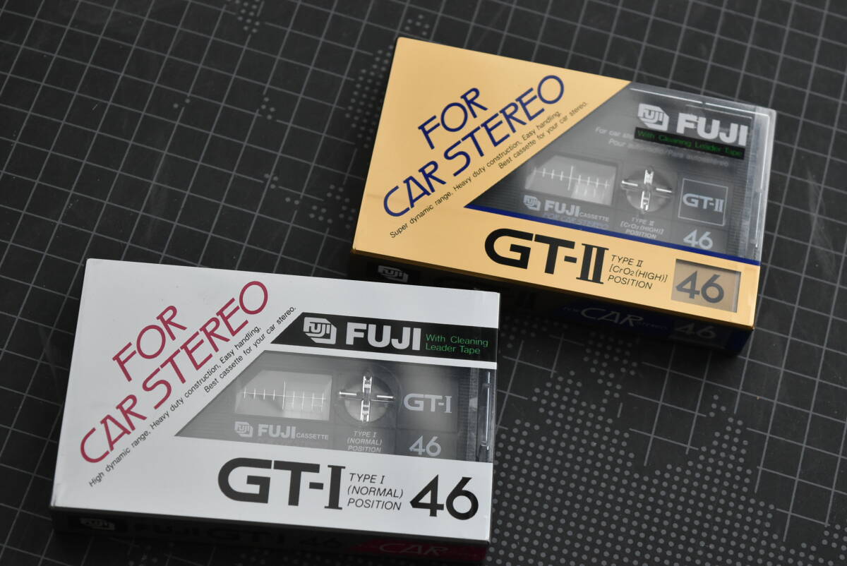 カセットテープ【ＦＵＪＩ : ゛GT-Ⅱ46 (ハイポジ)・GT-Ⅰ46 (ノーマル) ” 】各1巻 合計２巻 （未使用・未開封）の画像1