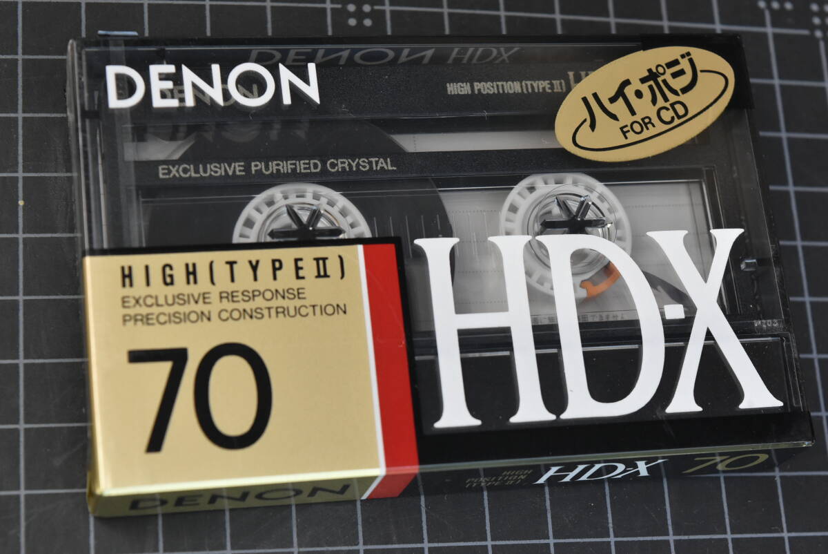  cassette tape [ DENON : *HD-X( Hi Posi )* RD-X ( normal ) ~ each 1 volume ] total 2 volume ( unused * unopened )