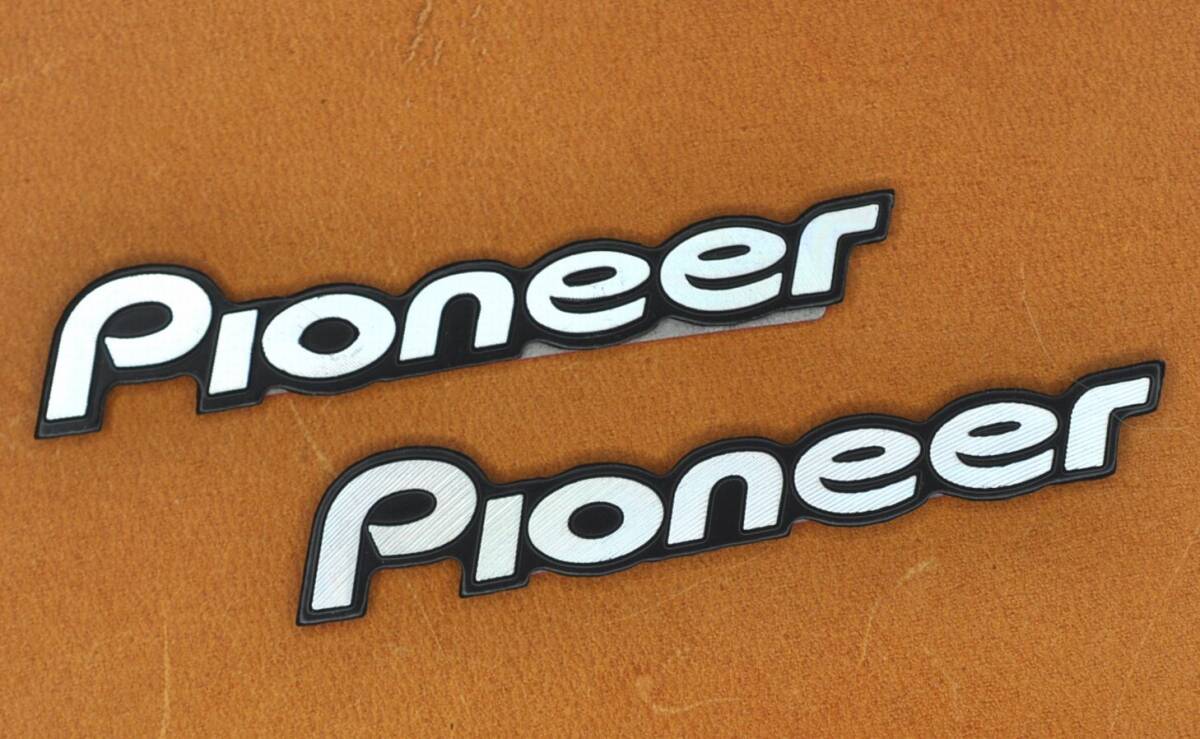 ★ PIONEER スピーカーロゴ プレート エンブレム ステッカー2枚 ★の画像2
