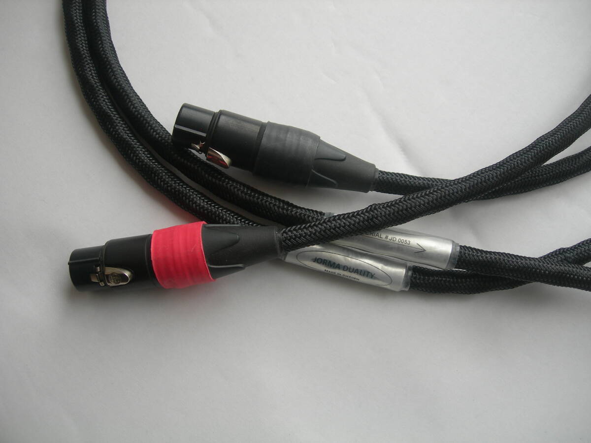 Jorma Design DUALITY XLR 1.0m pair audio XLR cable yoruma design yoruma balance cable Jorma DUALITY