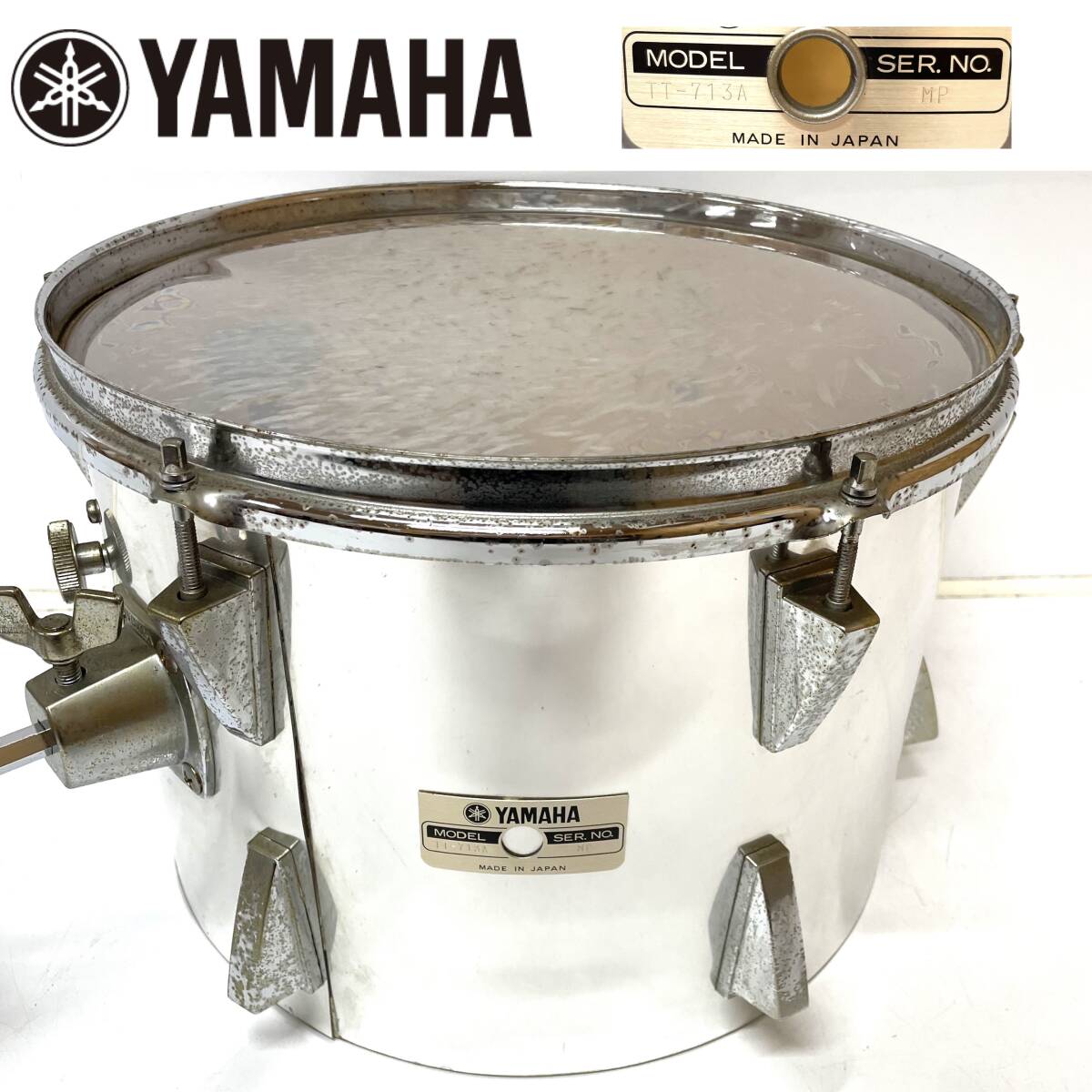 YAMAHA ドラム TT-713A SER.No MP ヤマハ タムタム 中古 現状品　_画像1