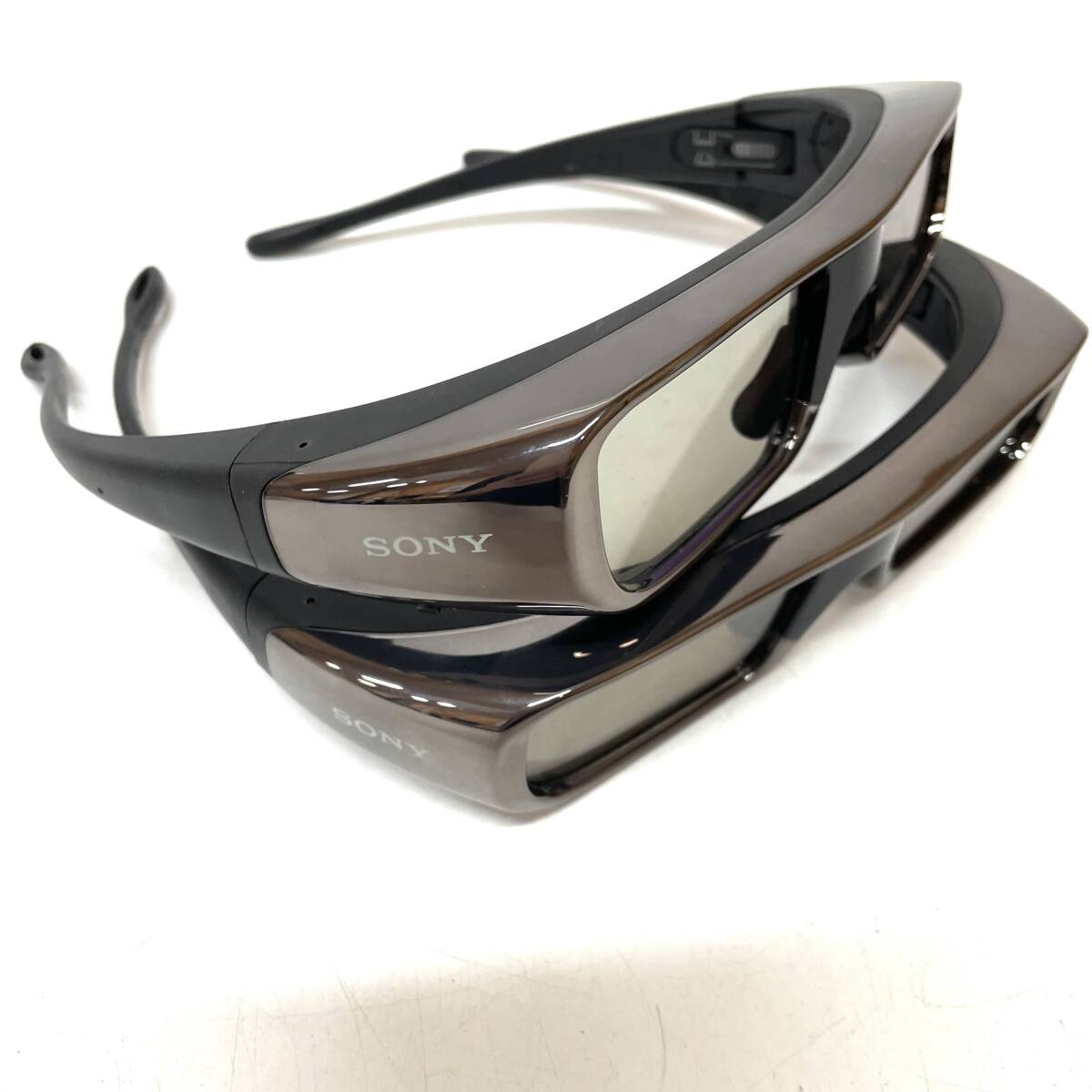 SONY ソニー TDG-BR100 3D Glasses 3Dメガネ 2点セット メガネ テレビ 映画 現状品　通電のみ確認_画像3